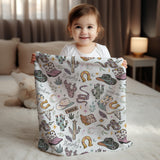 PRE ORDER - Cozy Blanket - Wild West Pink