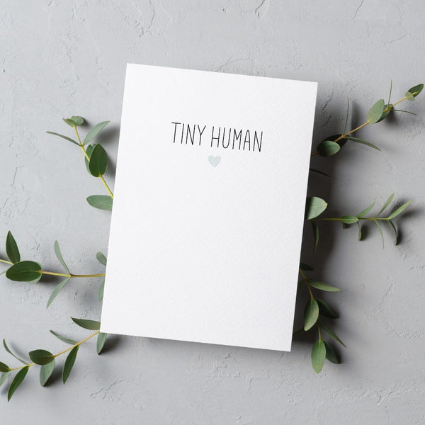 Greeting Card - Tiny Human (Blue) - The Little Bumble Co.