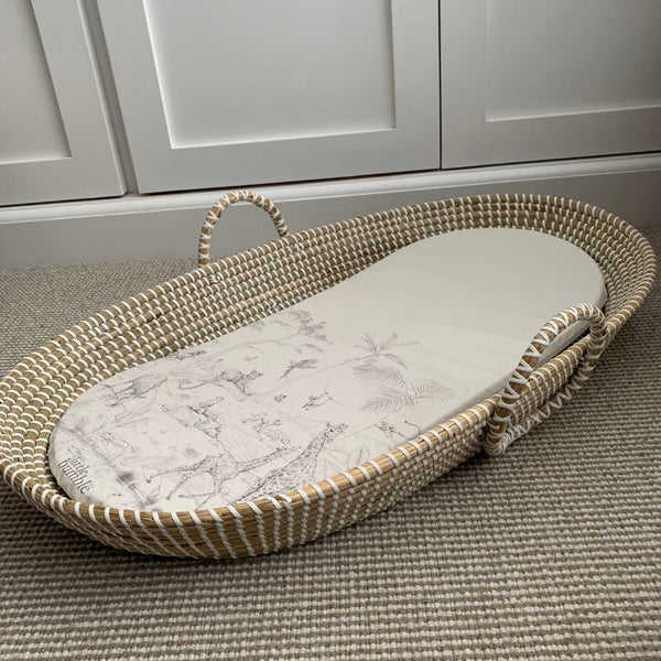 Changing Basket Mat Liner - Animal Paradise - The Little Bumble Co.