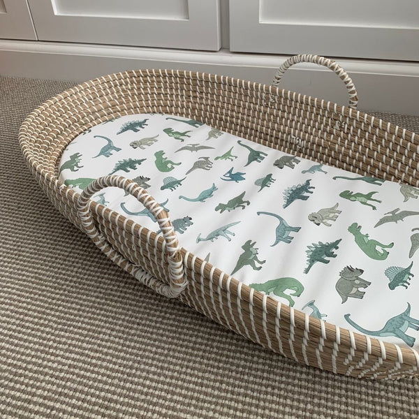 Changing Basket Mat Liner - Little Dino - The Little Bumble Co.