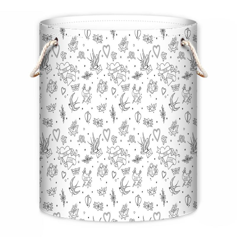 Storage Bag - Monochrome Tattoo - The Little Bumble Co.