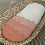 Changing Basket Mat Liner - Terracotta Scallop - The Little Bumble Co.