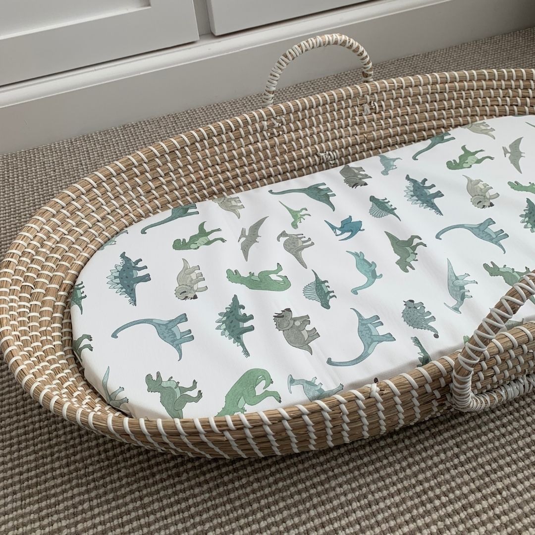 Changing Basket Mat Liner - Little Dino - The Little Bumble Co.