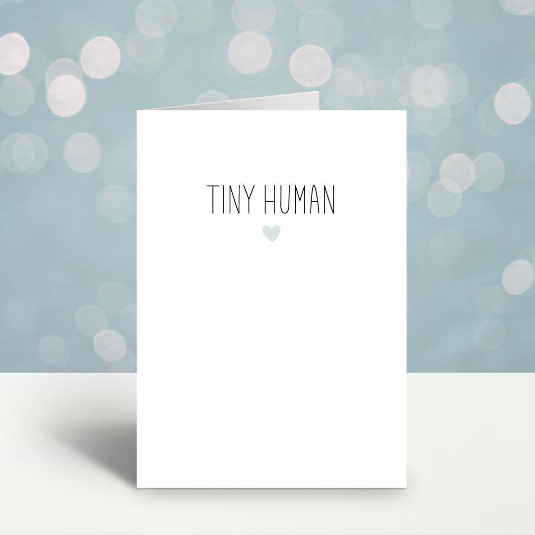 Greeting Card - Tiny Human (Blue) - The Little Bumble Co.