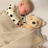 Luxury Knitted Blanket - Latte - The Little Bumble Co.