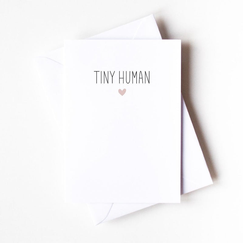 Greeting Card - Tiny Human (Pink) - The Little Bumble Co.