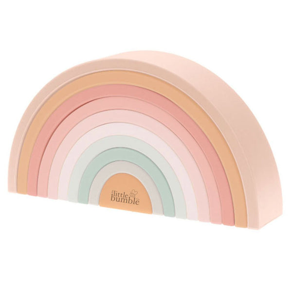 Silicone Stacking Rainbow - Peachy - The Little Bumble Co.