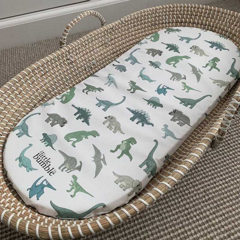Changing Basket Mat Liner - Little Dino - The Little Bumble Co.