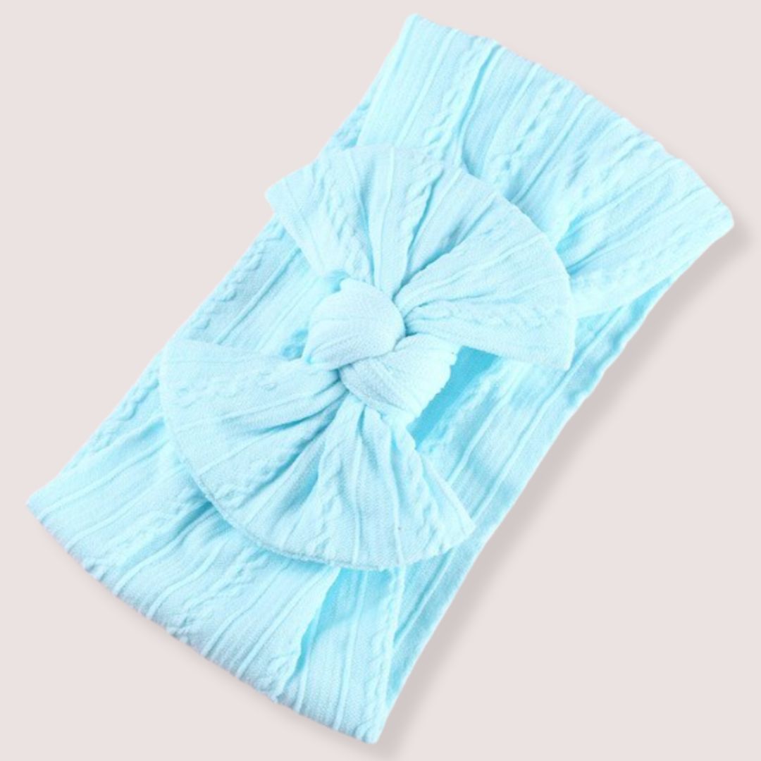 Bow Headband - Aqua