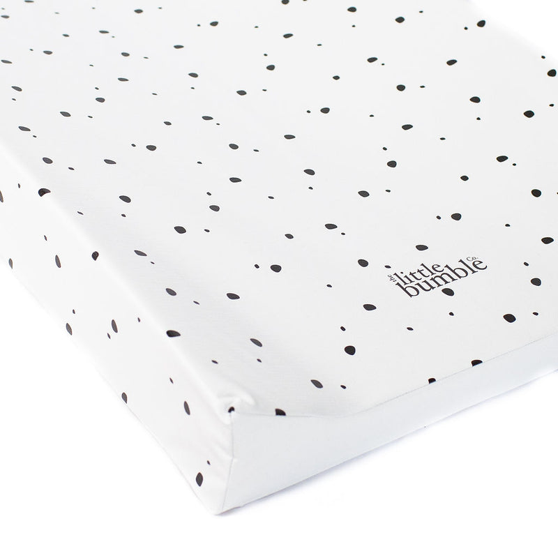 Anti Roll Changing Mat - Black Mini Dots - The Little Bumble Co.