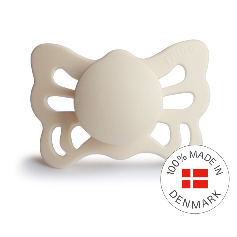 FRIGG Butterfly Anatomical Silicone Dummy (Cream) Size 1