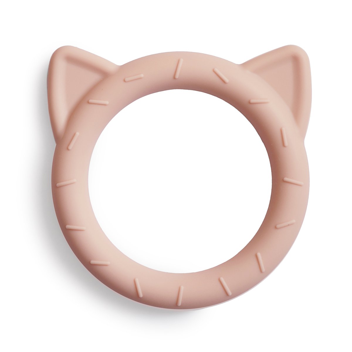 Mushie Cat Teether - Blush - Mushie