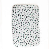 Fitted Muslin Bedside Crib Sheet - Leopard Print (Green) - The Little Bumble Co.