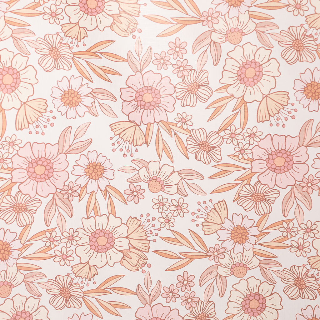 Anti Roll Changing Mat - Retro Floral - The Little Bumble Co.