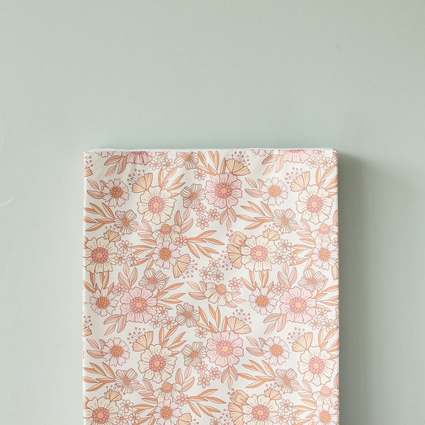 Anti Roll Changing Mat - Retro Floral - The Little Bumble Co.
