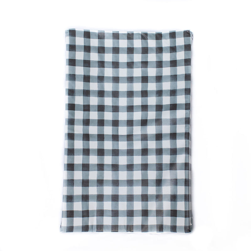 Anti Roll Changing Mat - Black Buffalo Check - The Little Bumble Co.