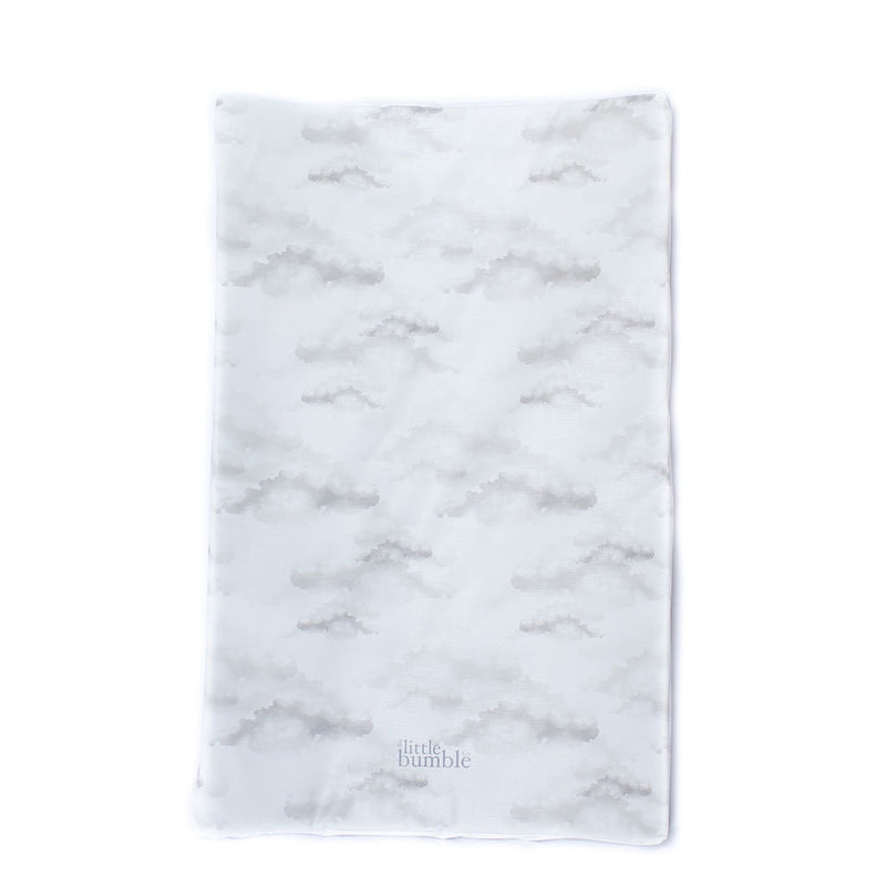 Anti Roll Changing Mat - Beige Clouds - The Little Bumble Co.