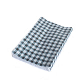 Anti Roll Changing Mat - Black Buffalo Check - The Little Bumble Co.