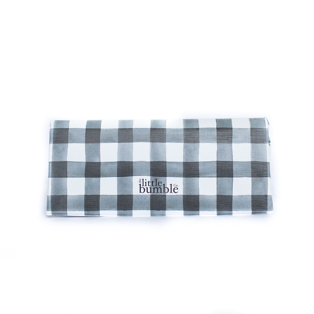 Travel Changing Mat - Black Buffalo Check - The Little Bumble Co.