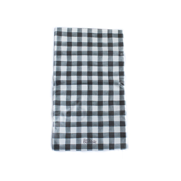 Travel Changing Mat - Black Buffalo Check - The Little Bumble Co.