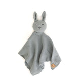 Knitted Bunny Comforter - Blue