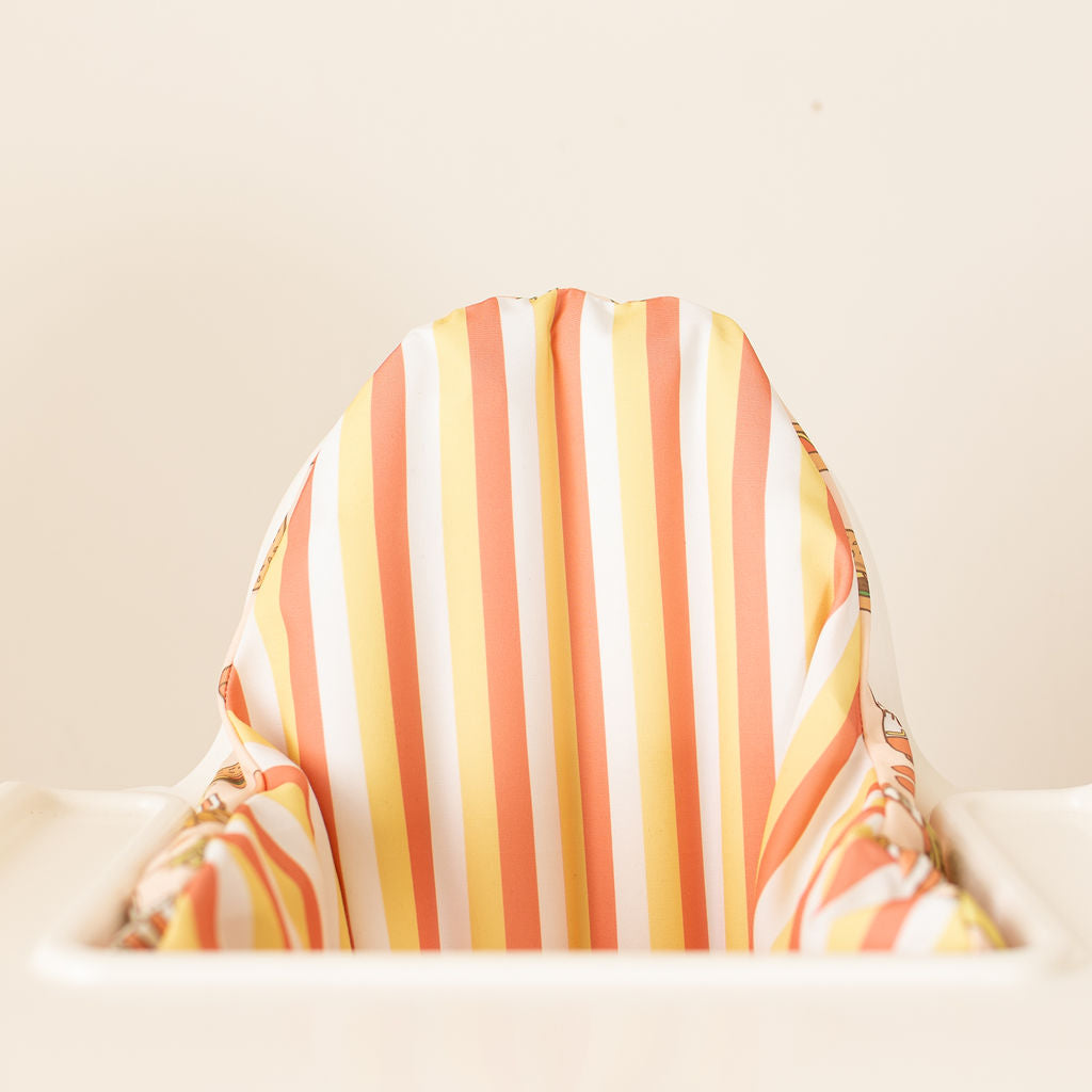 Highchair Cushion Cover - Retro Fast Food/Stripes