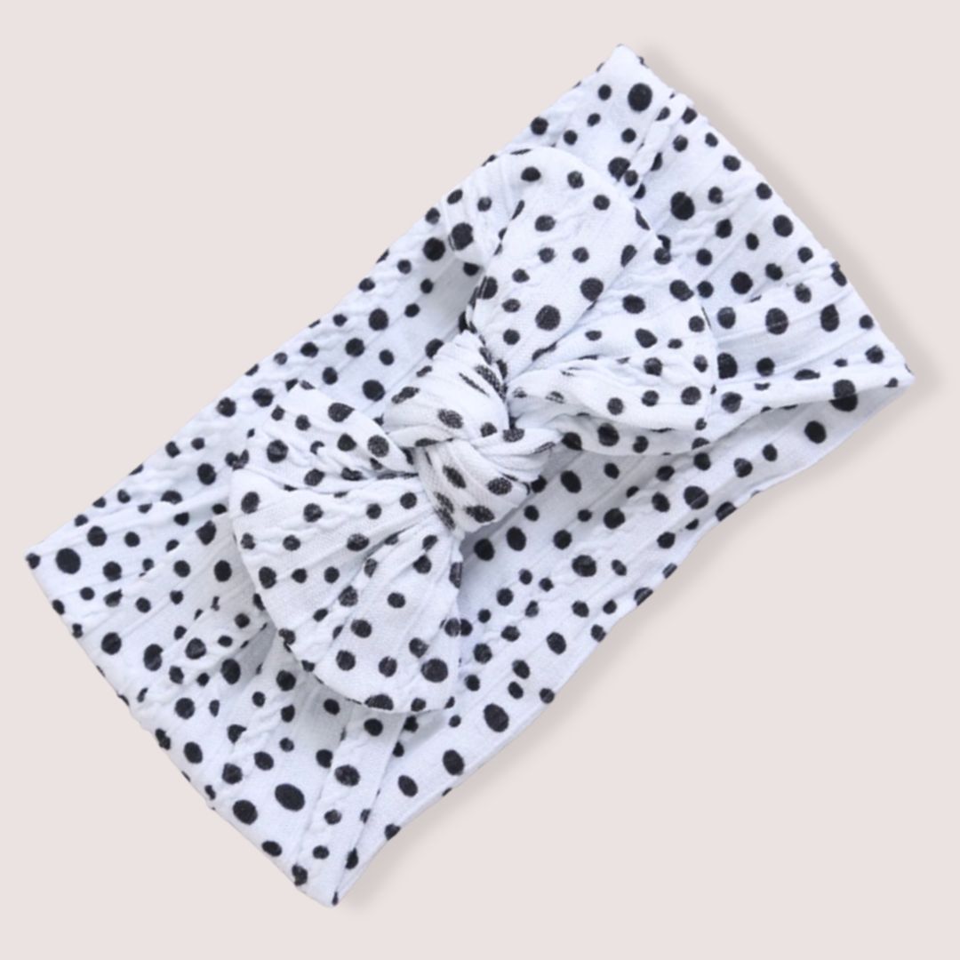 Bow Headband - Dalmation