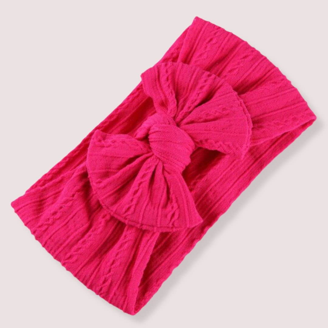 Bow Headband - Fuchsia