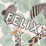 Personalised Changing Mat - Green Safari - The Little Bumble Co.