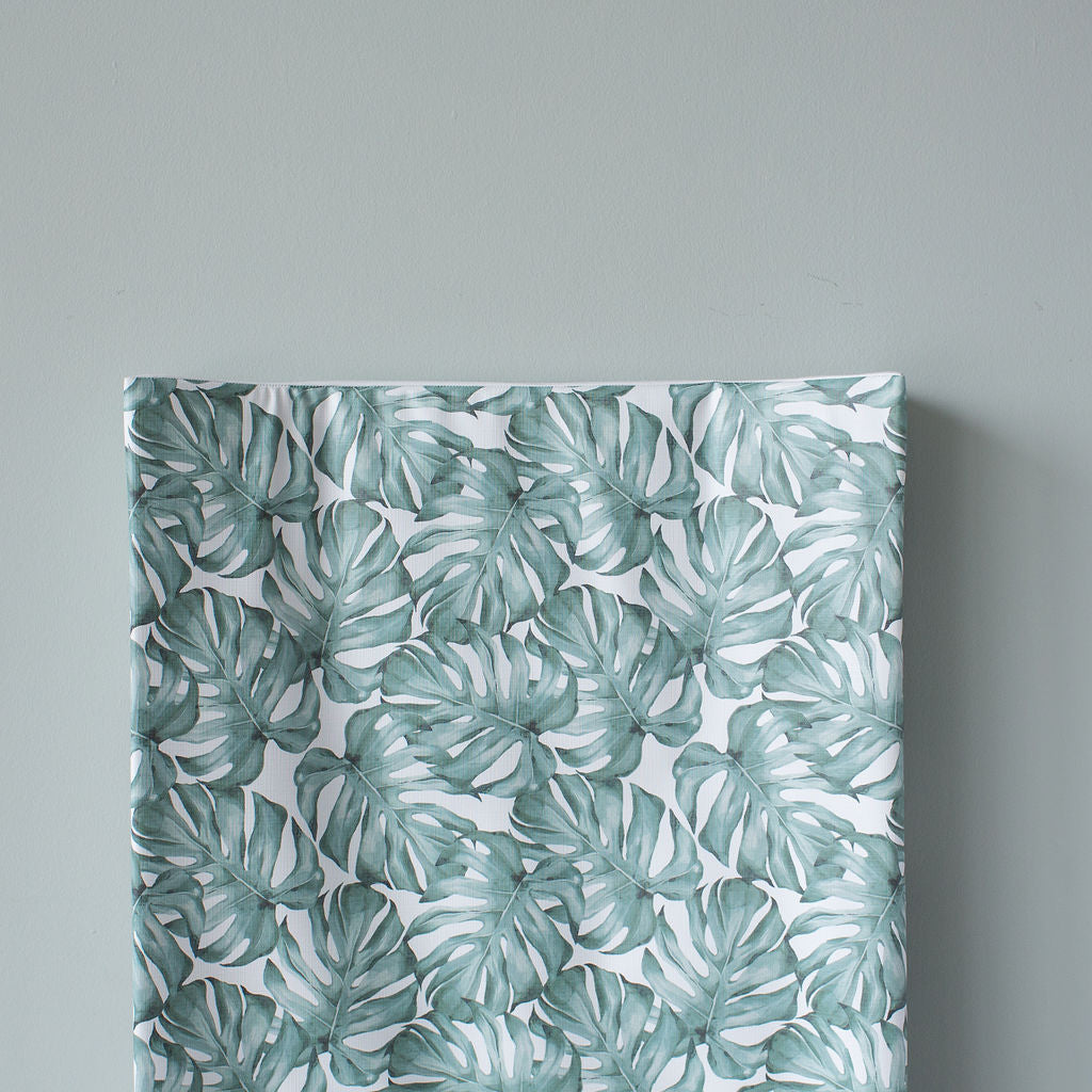 Anti Roll Changing Mat - Jungle Leaves - The Little Bumble Co.