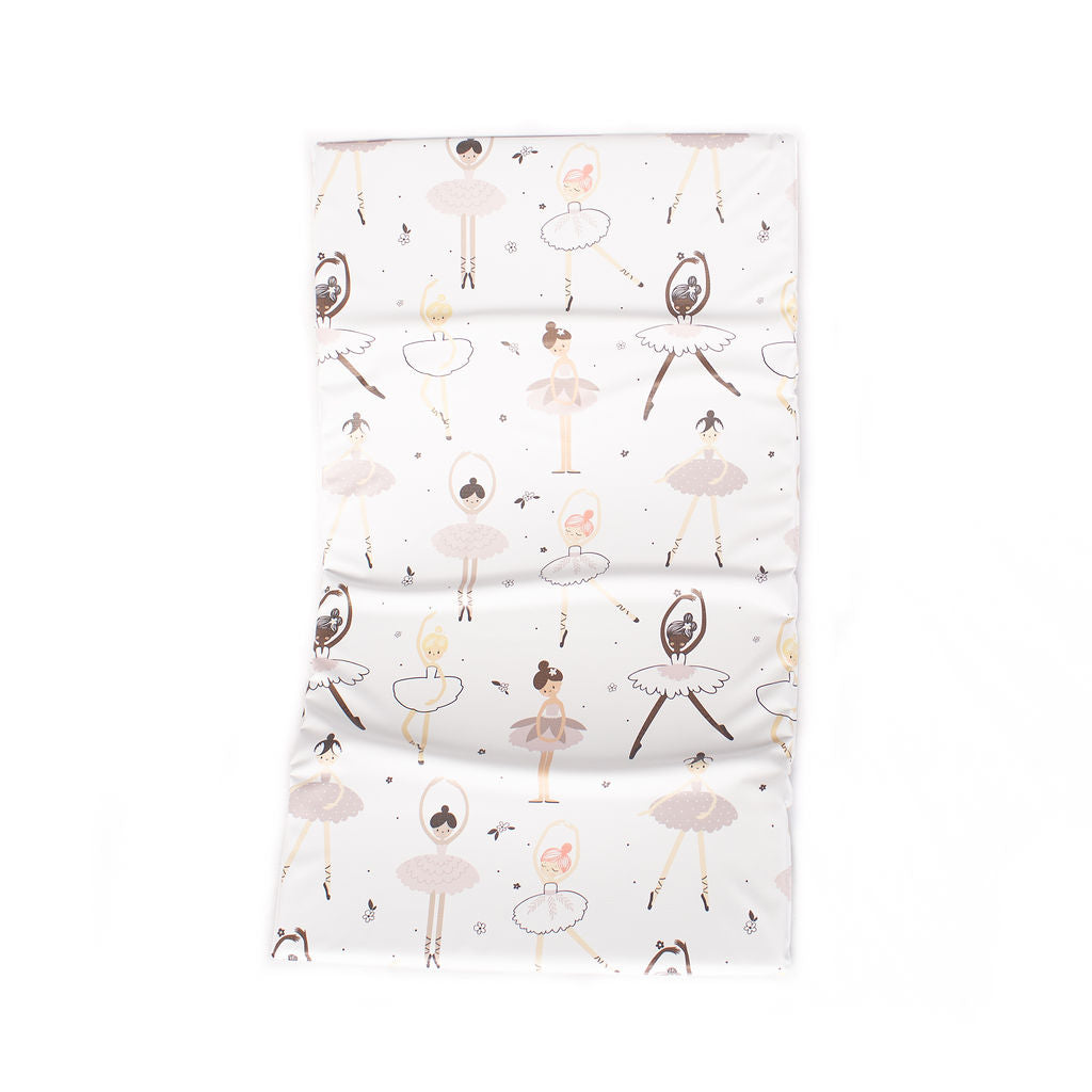 Travel Changing Mat - Pink Ballarinas - The Little Bumble Co.