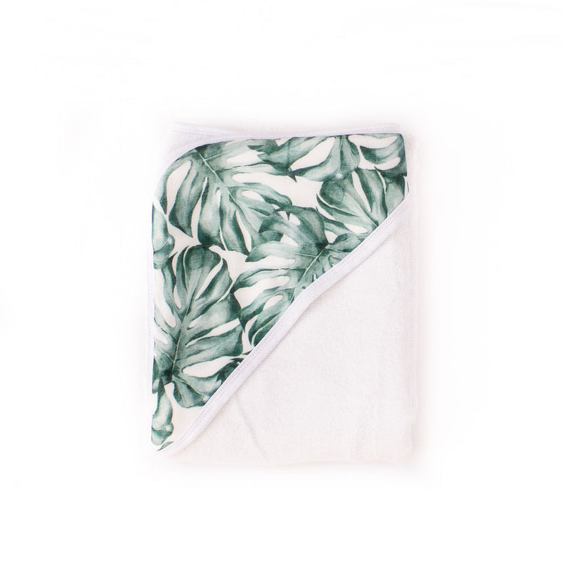 Hooded Towel - Jungle Leaf - The Little Bumble Co.