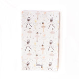 Anti Roll Changing Mat - Ballerinas (Pink) - The Little Bumble Co.