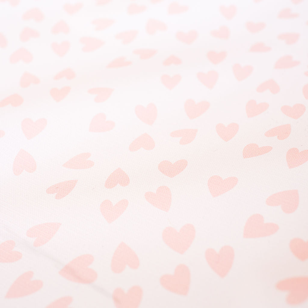 Anti Roll Changing Mat - Pink Mini Hearts - The Little Bumble Co.