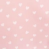 Anti Roll Changing Mat - White Hearts - The Little Bumble Co.