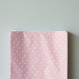 Anti Roll Changing Mat - White Hearts - The Little Bumble Co.