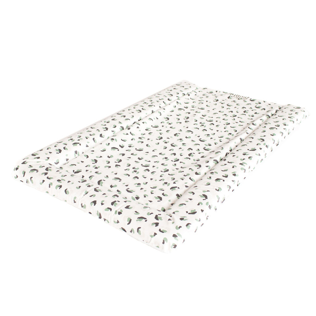 Standard Changing Mat - Leopard Print (Green) - The Little Bumble Co.