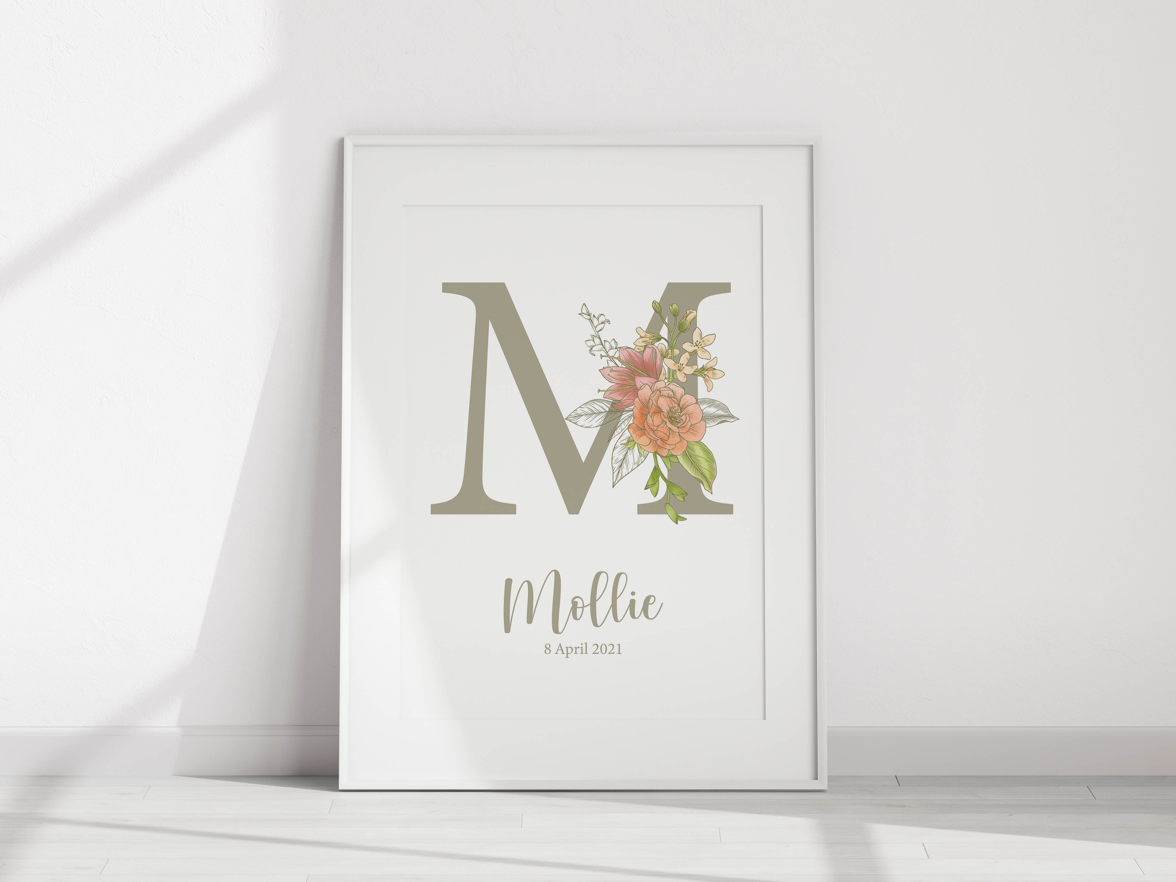 Personalised Initial Summer Floral Print - The Little Bumble Co.