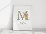 Personalised Initial Summer Floral Print - The Little Bumble Co.