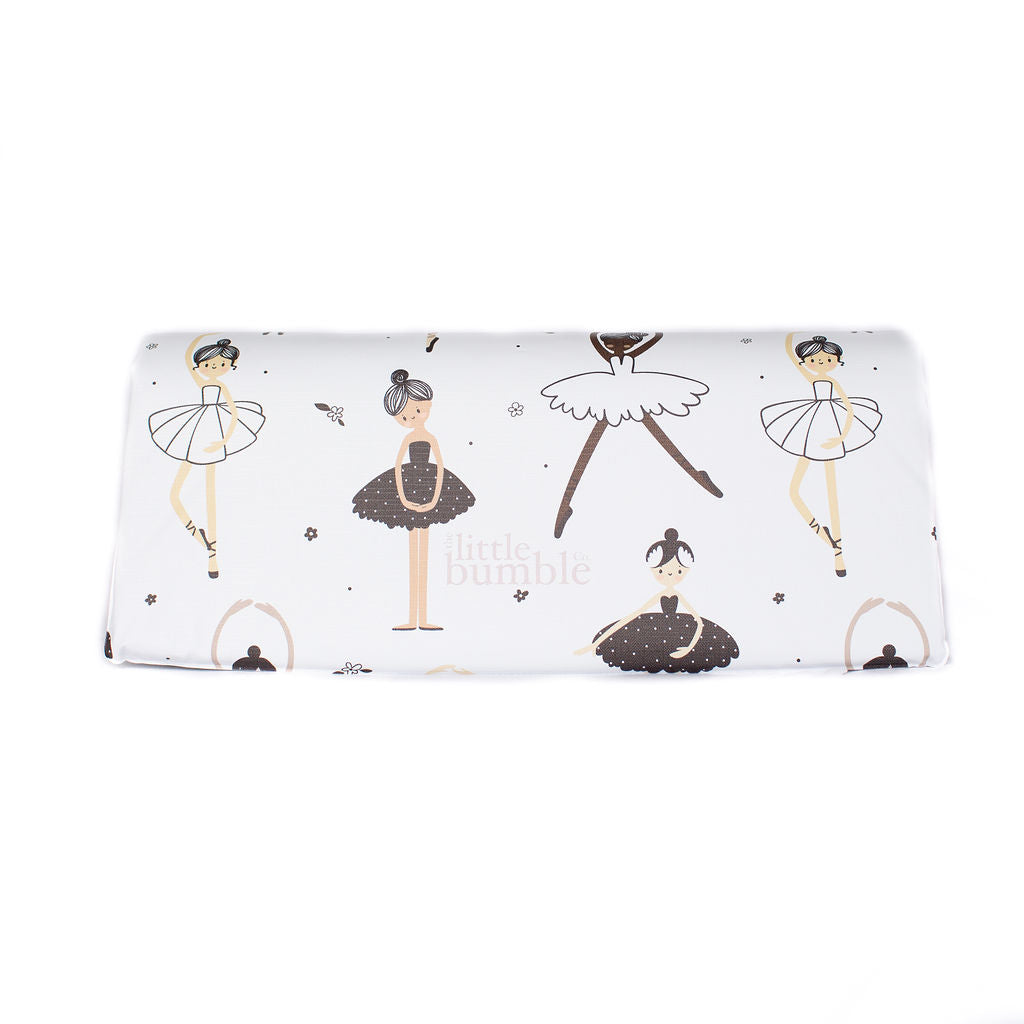 Travel Changing Mat - Monochrome Ballarinas - The Little Bumble Co.