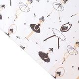 Anti Roll Changing Mat - Ballerinas (Monochrome) - The Little Bumble Co.