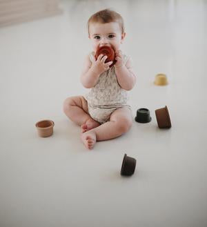 Mushie Stacking Cups (Petal) - Mushie