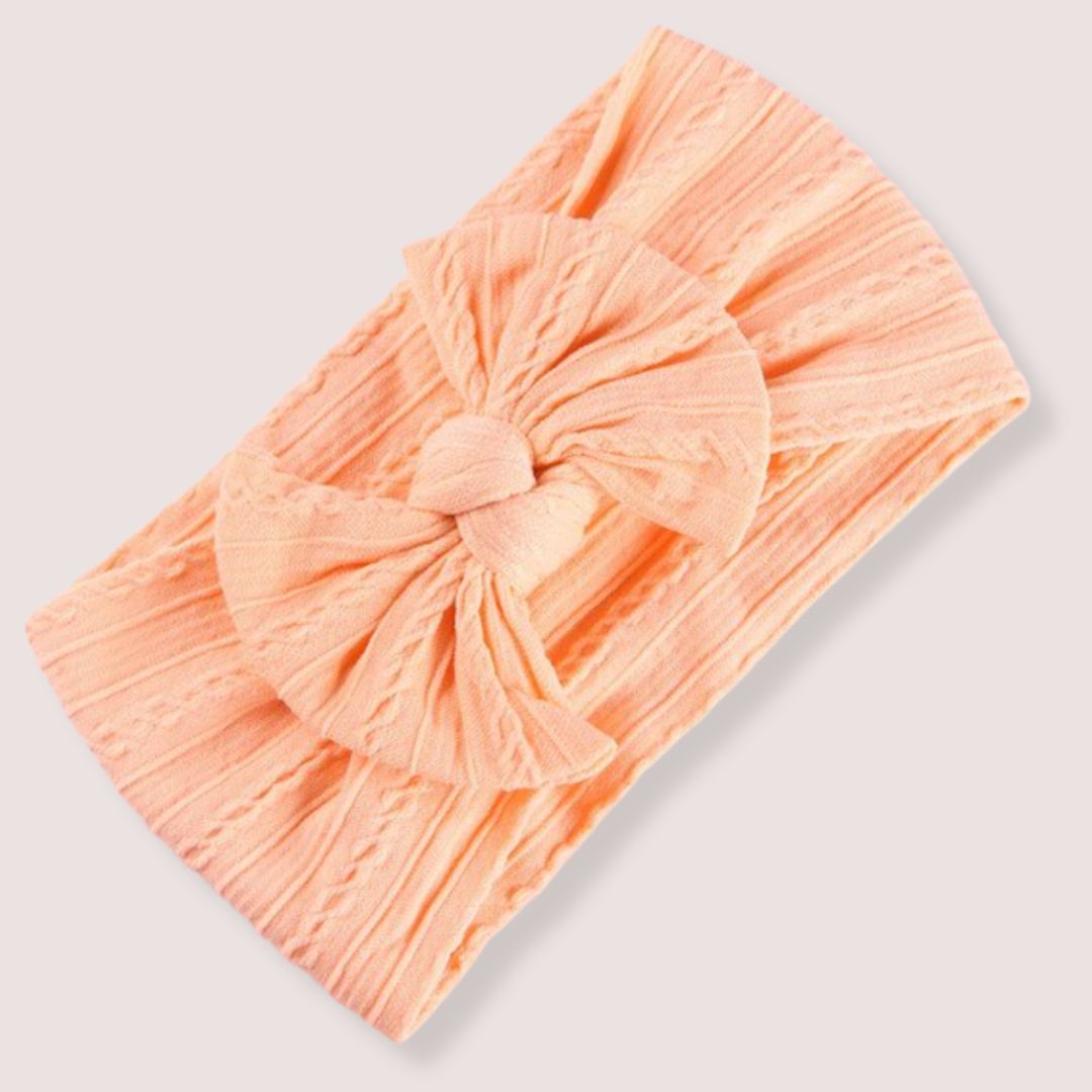 Bow Headband - Peach Sorbet