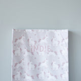 Personalised Changing Mat - Pink Unicorns - The Little Bumble Co.