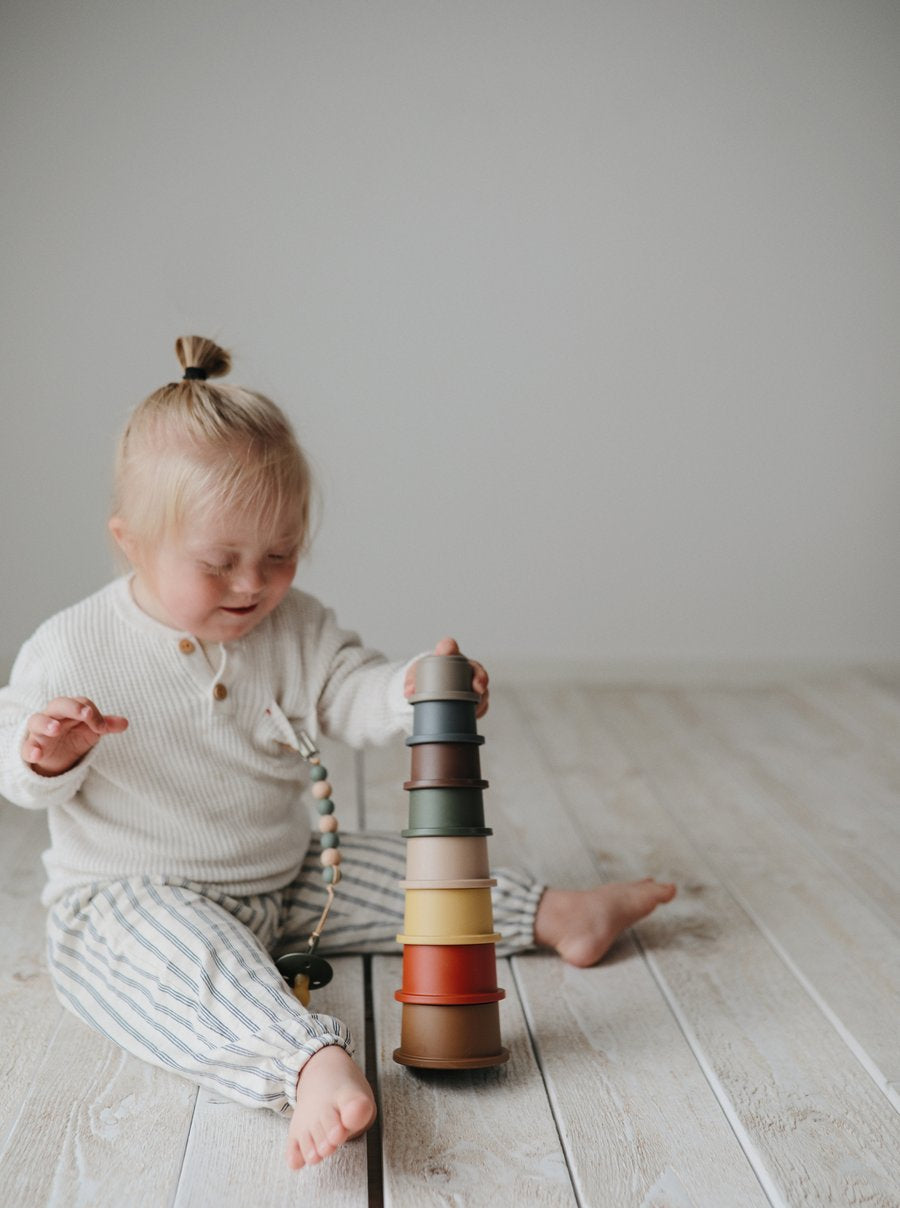 Mushie Stacking Cups (Petal) - Mushie