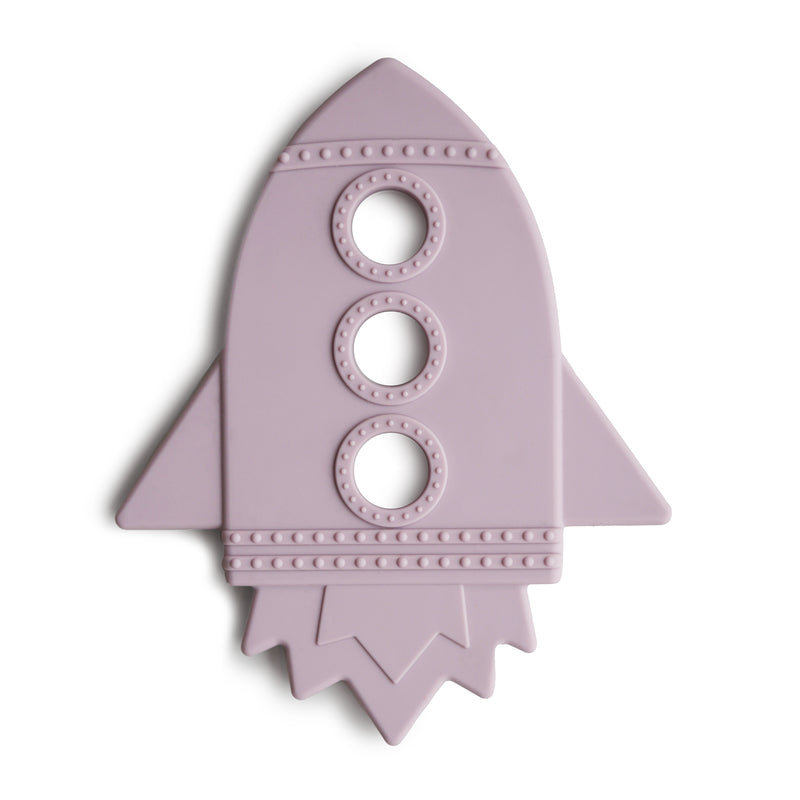 Mushie Teether Rocket (Soft Lilac) - Mushie