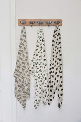 Bamboo Muslin Swaddle - Neutral Leopard - The Little Bumble Co.