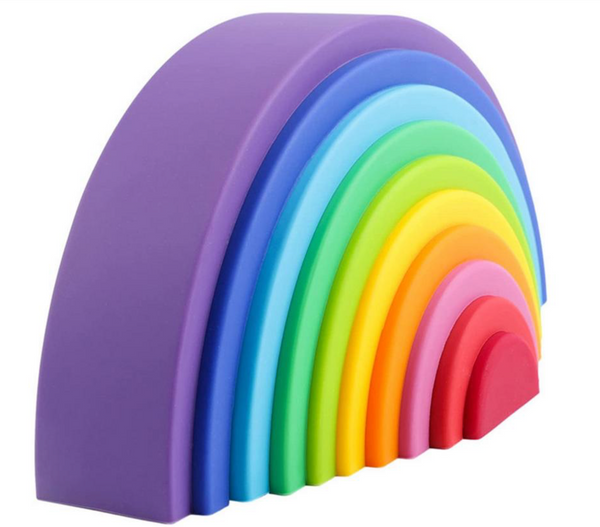 Silicone Stacking Rainbow - Bright - The Little Bumble Co.