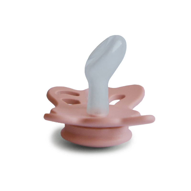FRIGG Butterfly Anatomical Silicone Dummy (Pretty in Peach) Size 1