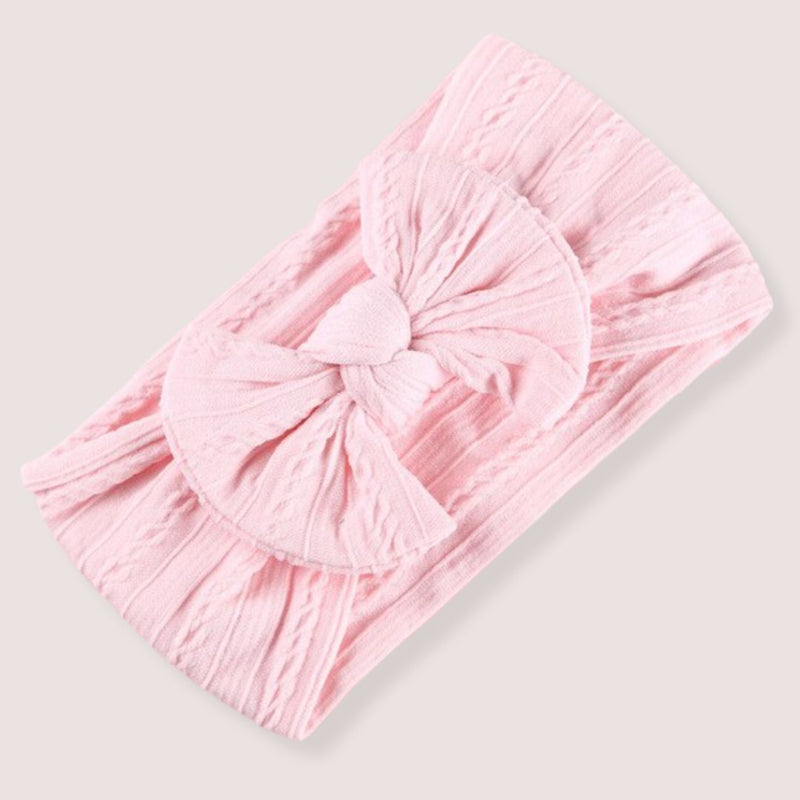 Bow Headband - Soft Pink